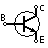 NPN-transistorin symboli